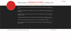 Desktop Screenshot of izakayayoko.cl