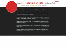 Tablet Screenshot of izakayayoko.cl